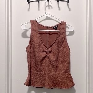 Peplum (mauve-light pink) shirt